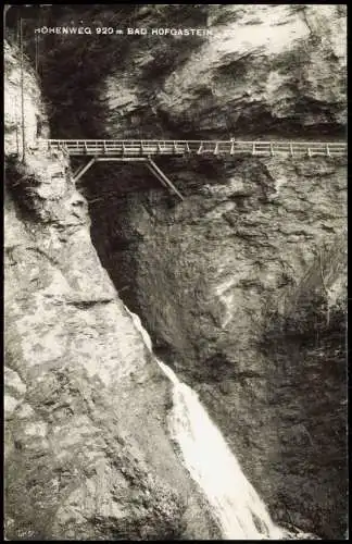 Ansichtskarte Bad Hofgastein Umland-Ansicht mit Klamm am Höhenweg 1955