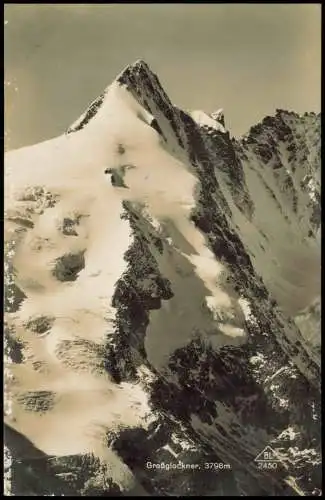 Zell am See Großglockner, 3798m, Alpen Berg Panorama Winter 1940