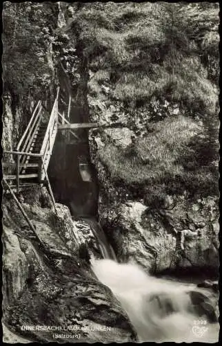 Ansichtskarte Unken (Salzburg) Innersbachklamm (Wasserfall) 1962