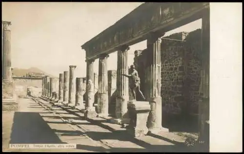 Pompei Tempio d'Apollo, altra veduta, Antiker Apollo Tempel 1910