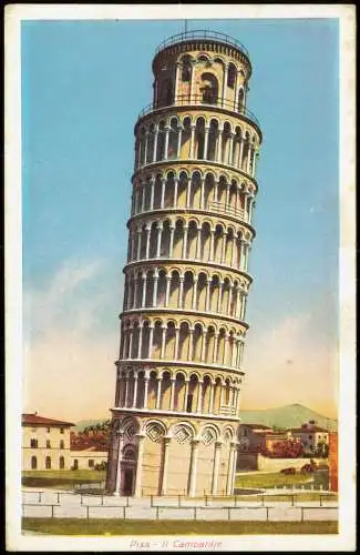 Cartoline Pisa Der Schiefe Turm Pisa II Campanile 1920