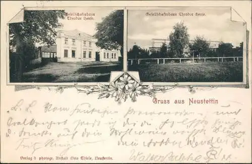 Neustettin Szczecinek 2 Bild Theodor Hense Gesellschaftshaus 1900  Pommern