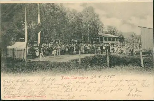 Insterburg Tschernjachowsk (Черняховск) Park Luxenberg Feier Ostpreußen 1902