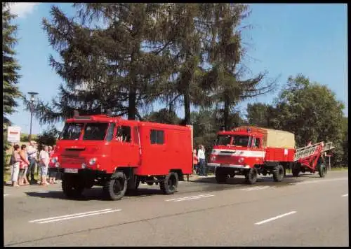 Ansichtskarte  Feuerwehr Robur 2002 A Grubenrettungswagen 2015