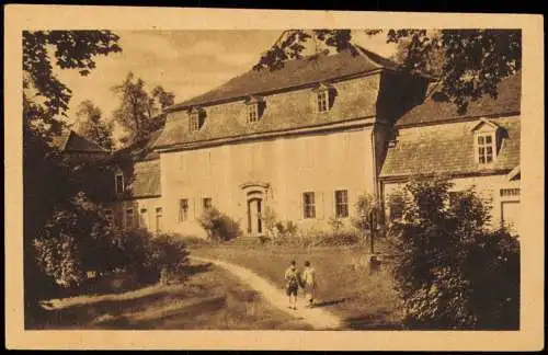 Ansichtskarte Tännich-Dienstedt Gutsschloß Tännich 1956