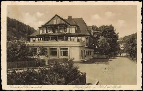 Ansichtskarte Sitzendorf Hotel zur Linde Dorfstraße 1927