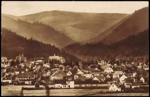 Ansichtskarte Tabarz/Thüringer Wald Partie an der Stadt Fotokarte 1926