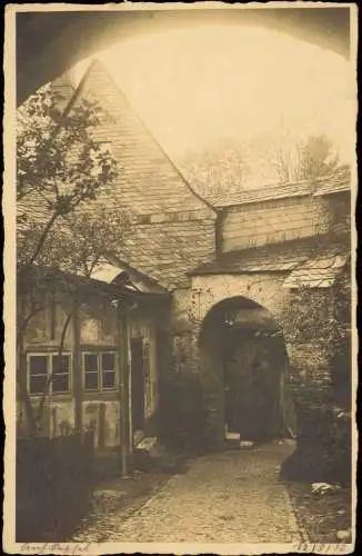 Ansichtskarte Leutenberg Hinterhof 1930