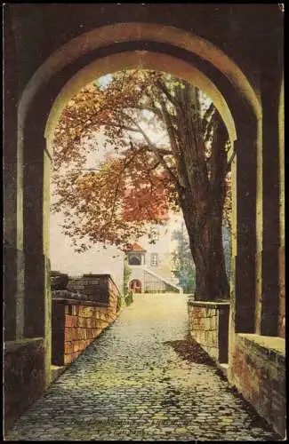 Ansichtskarte Seitenroda Die Leuchtenburg, Thüringen Eingang. 1914