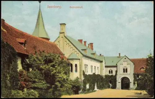 Ansichtskarte Ilsenburg (Harz) Schlosshof 1912