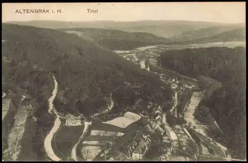 Ansichtskarte Altenbrak Blick auf die Stadt 1914