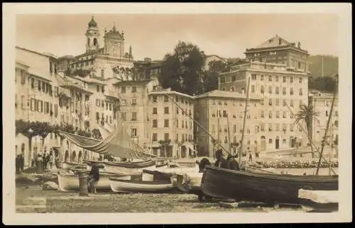 Santa Margherita Ligure Santa Margaita  Boots-Anlegesteller, Fischerboote 1920