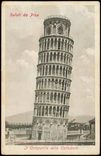 Pisa Campanile della Cattedrale (Schiefer Turm, Kathedrale) 1910