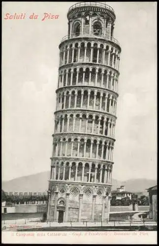 Cartoline Pisa Il Campanile della Cattedrale Der Schiefe Turm 1900