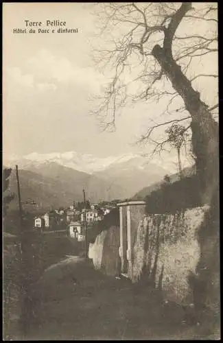 Cartoline Torre Pellice Panorama dal Hôtel du Parc e dintorni 1910