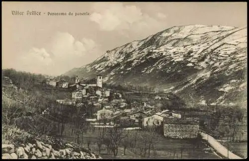 Cartoline Villar Pellice Panorama da ponenle 1910