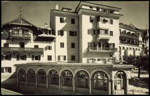 Cartoline Gröden (Südtirol) Val Gardena Hotel Aquila Ortisei 1955