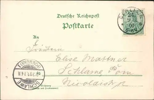 Berlin Studentika Burschenschaft Vandalia sei's Panier! 1900  Unterschriften