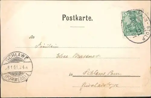 Ansichtskarte  Künstlerkarte Postillon d'Amour. Frauen Engel 1901