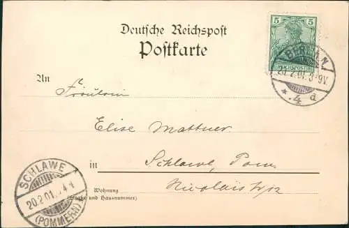 Ansichtskarte Mitte-Berlin Schiffbauerdamm Straßenpartie 1901