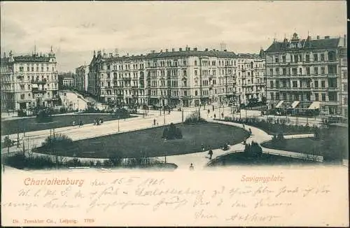 Ansichtskarte Charlottenburg-Berlin Savigny Platz 1901