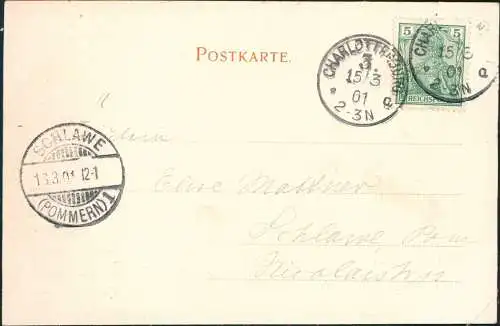 Ansichtskarte Charlottenburg-Berlin Savigny Platz 1901