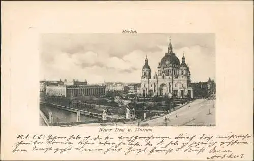 Ansichtskarte Mitte-Berlin Museum und Neuer Dom 1903