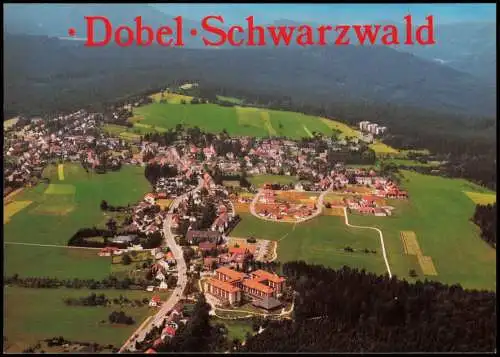 Dobel Luftbild Luftaufnahme Ort im Schwarzwald v. Flugzeug aus 1991