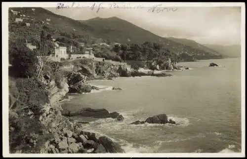 Nervi-Genua Genova (Zena) Panorama-Ansicht, Mittelmeer Küste 1935