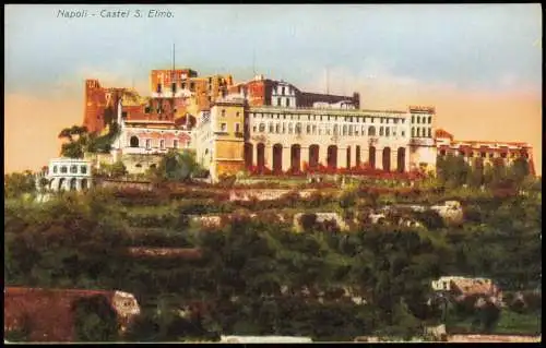 Neapel Napoli Castel S. Elmo (Burg Anlage, Castle Building) 1910