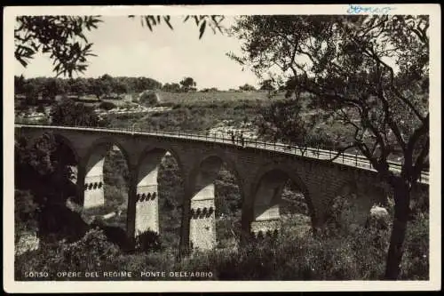 Cartoline Sorso SORSO OPERE DEL REGIME PONTE DELL'ABBIO 1940