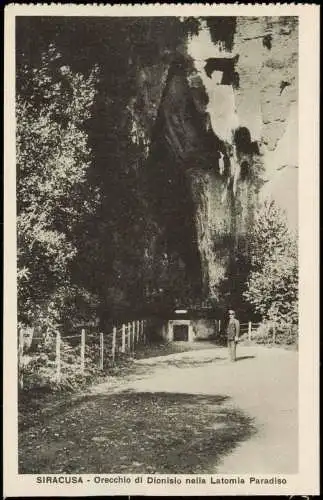 Syrakus Syracusa Siracusa Sarausa Orecchio Dionisio nella Latomia Paradiso 1910