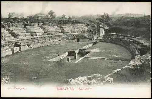 Syrakus (Syracusa) Siracusa (Sarausa) SIRACUSA Anfiteatro (Amphi-Theater) 1900