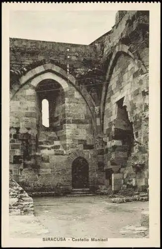 Syrakus (Syracusa) Siracusa (Sarausa) Castello Maniaci (Burg-Anlage) 1910