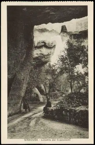 Syrakus (Syracusa) Siracusa (Sarausa) Umland-Ansicht Latomia dei Cappuccini 1910