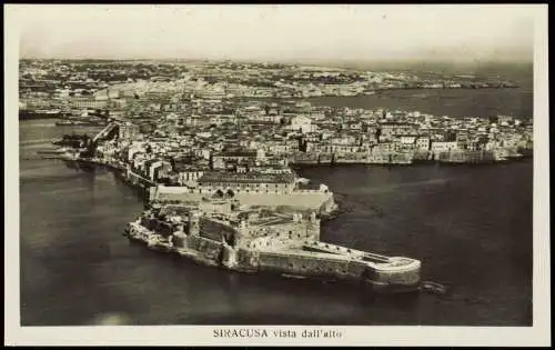 Syrakus (Syracusa) Siracusa (Sarausa) Luftbild Vista dall'alto Aerial View 1930