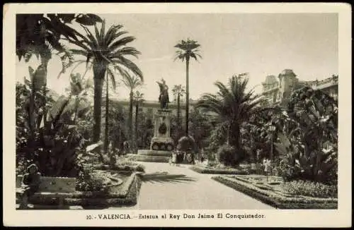 Valencia València Denkmal, Estatua al Rey Don Jaime El Conquistador 1930