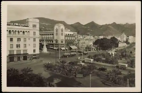 Postales .Teneriffa Strassen Verkehr am HOTEL OROTAVA 1950