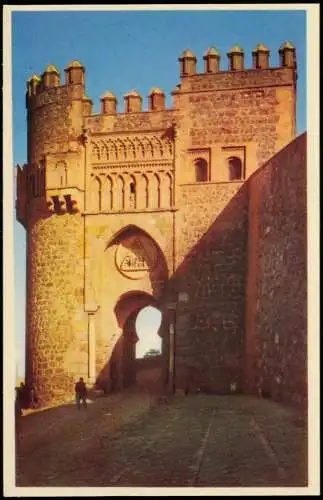 Postales Toledo Puerta del Sol, The Sun Gate 1960