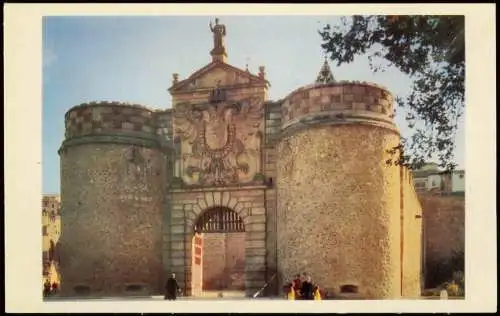 Postales Toledo Puerta de Visagra, Visagra Gate, Ortsansicht 1960