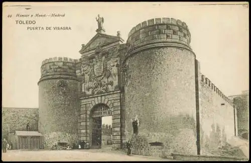 Postales Toledo PUERTA DE VISAGRA, Ortsansicht 1910