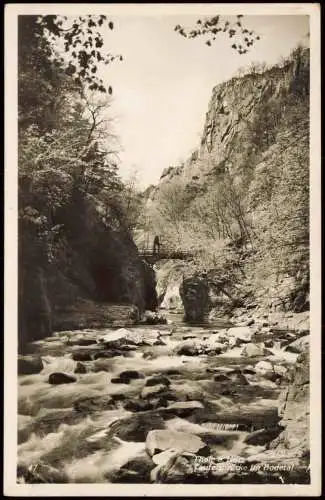 Ansichtskarte Treseburg Bodetal Harz Teufelsbrücke 1940