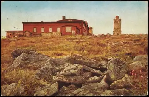 Ansichtskarte Ilsenburg (Harz) Brocken Harz Naturfarben im Frühling 1933