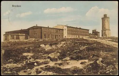 Ansichtskarte Ilsenburg (Harz) Brocken Harz Hotel Naturfarben 1918