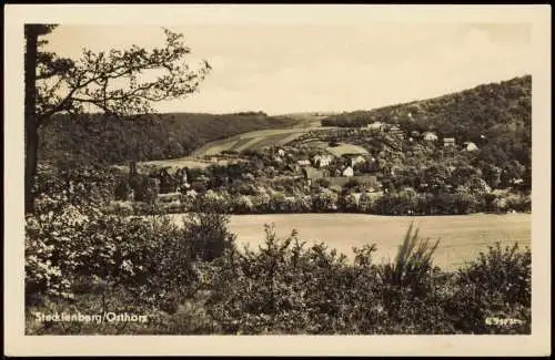 Ansichtskarte Stecklenberg (Harz)-Quedlinburg Totale 1956