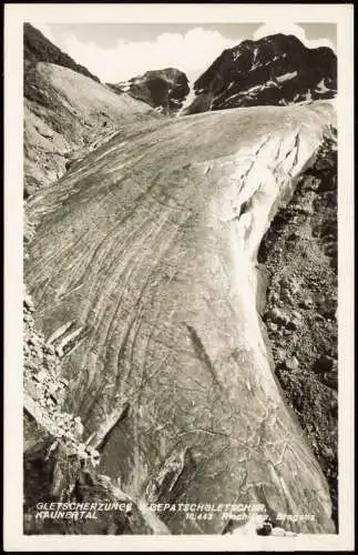 Ansichtskarte Kaunertal Glescherzunge Gepatschgletscher Glacir 1941