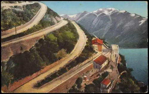 Riva del Garda Serpentine Strada Ponale presso Riva Lago di Garda  1910