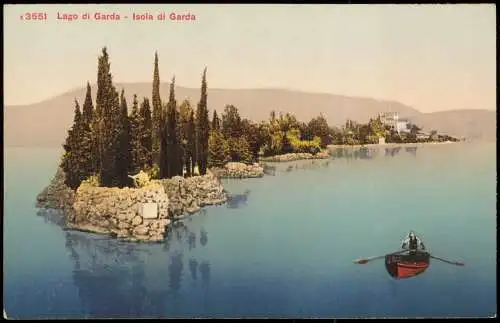 Cartoline Riva del Garda Gardasee Lago di Garda - Isola di Garda 1910