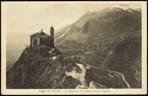 Riva del Garda Gardasee Lago di Garda La Madonna di Castella presso Tignale 1910