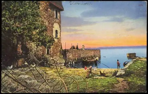 Sirmione Lago di Garda Sirmione Riva del lago Haus am Gardasee 1910